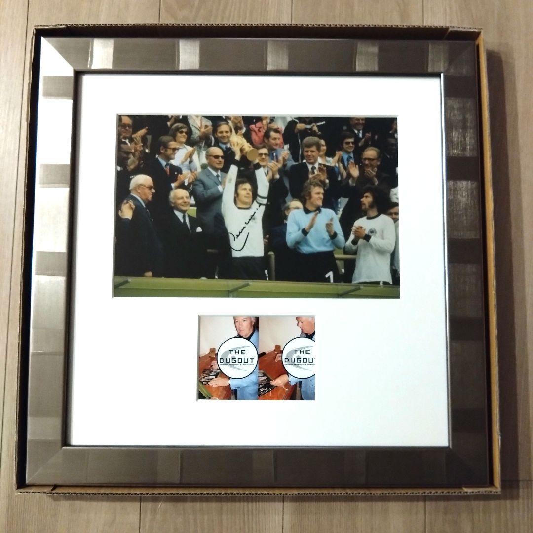 ベッケンバウアー直筆サイン入り西ドイツ代表1974フォト