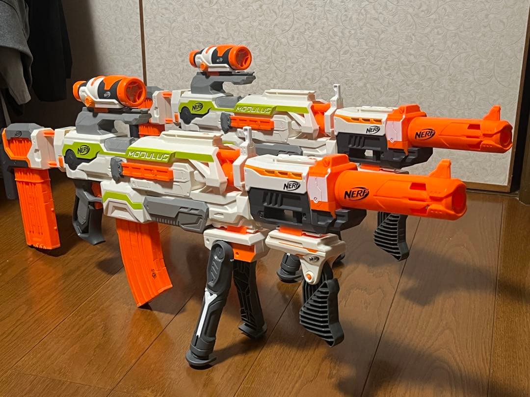 ナーフ モジュラス ECS-10 +追加パーツ 2個セット オレンジトリガー