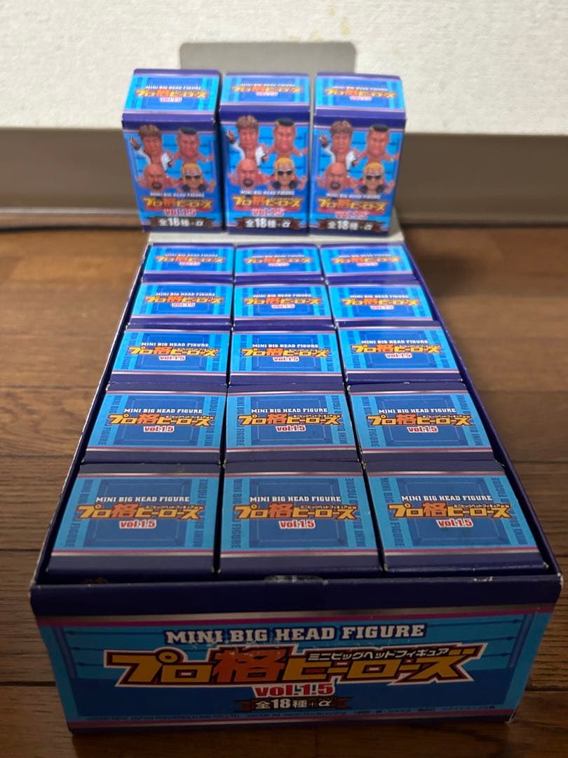 プロ格ヒーローズvol.1.5 全18種ノーマルコンプ箱付き
