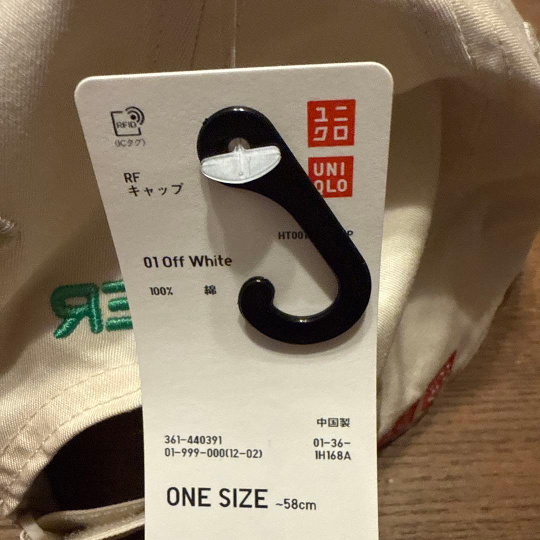 ユニクロ　フェデラー　RF　帽子　01オフホワイト　新品タグ付　ラスト1個