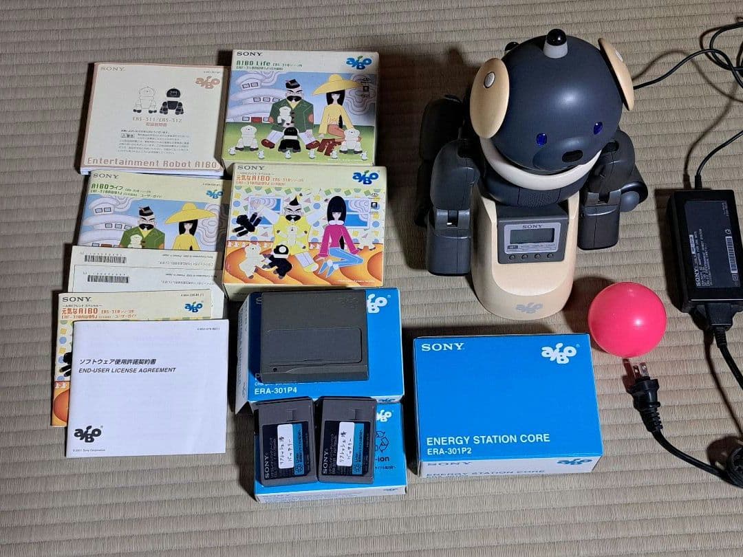 SONYアイボ 犬型ロボット ERS-312音声認識機能 動作品本体と付属品