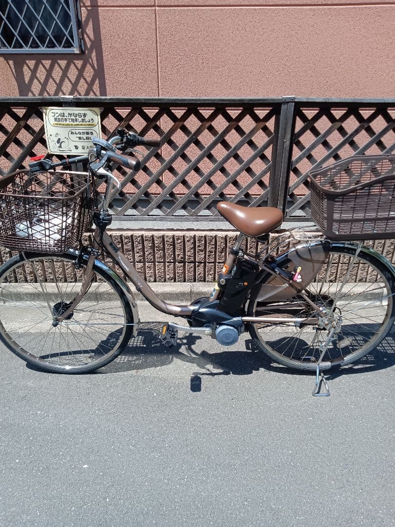 激安。使用少ない美品！新品大型荷台！最高級Panasonic電動アシスト自転車！