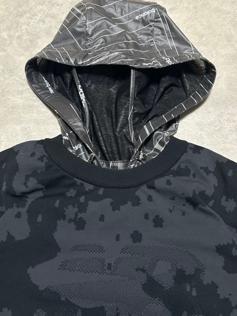 未使用級 ニューバランスゴルフ カモフラ柄 ストレッチ ニット サイズ6