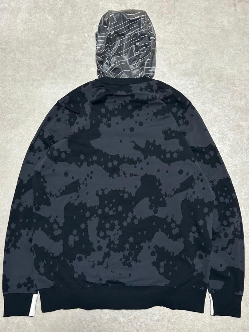 未使用級 ニューバランスゴルフ カモフラ柄 ストレッチ ニット サイズ6