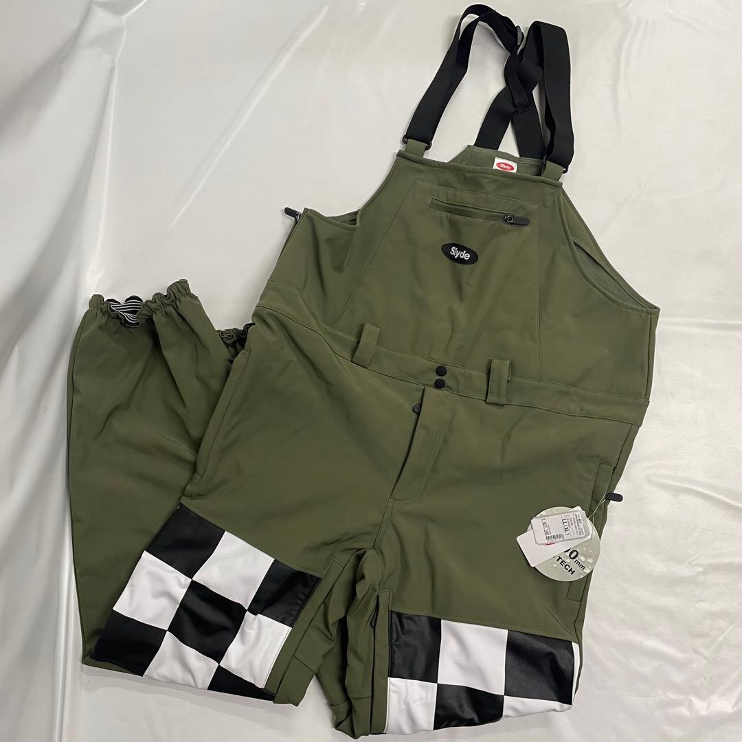 Slyde スノーボードウェア ビブパンツ LL カーキ 22SNSLY004