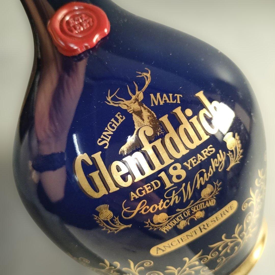 A1347-6/グレンフィディック18年/ブルー陶器ボトル/スコッチウイスキー/