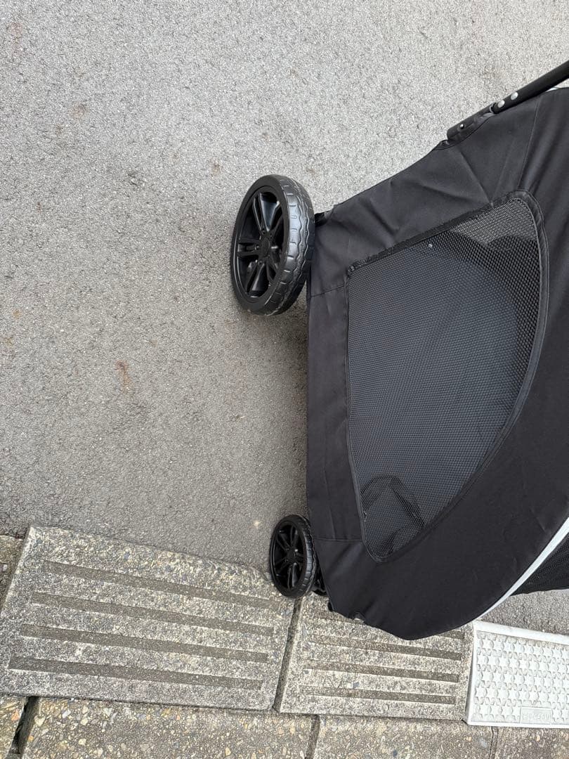 折りたたみ犬用カート ブラック