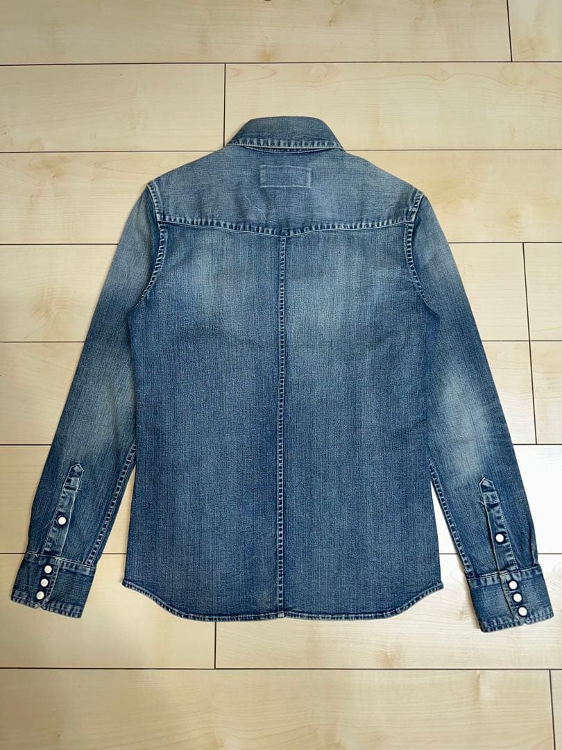 B’z稲葉浩志さん着用 AKMパッチワークウェスタン ストレッチデニムシャツ