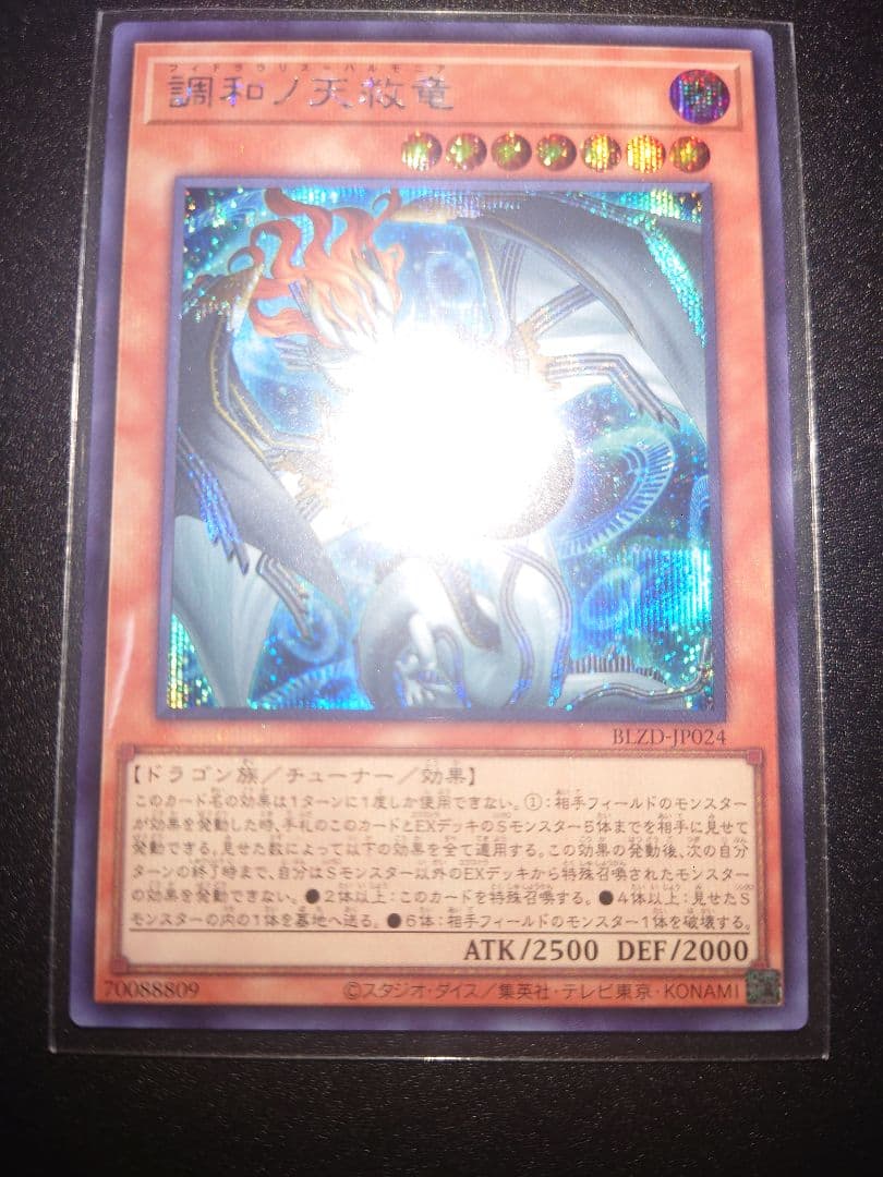 遊戯王 調和ノ天救竜 ハルモニア レリーフ　シークレット　2枚セット