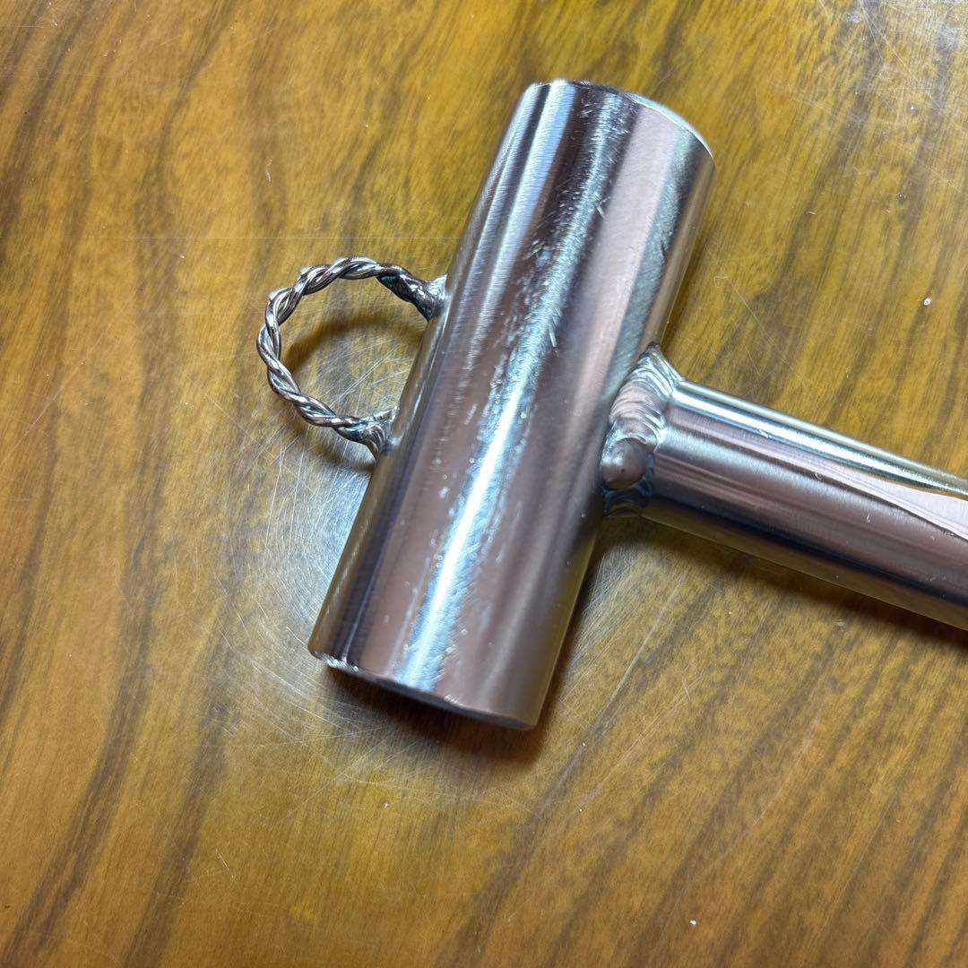 レジャー&DIYなどで活躍！オリジナル取手つきハンマー・スパイラル加工【丸棒】