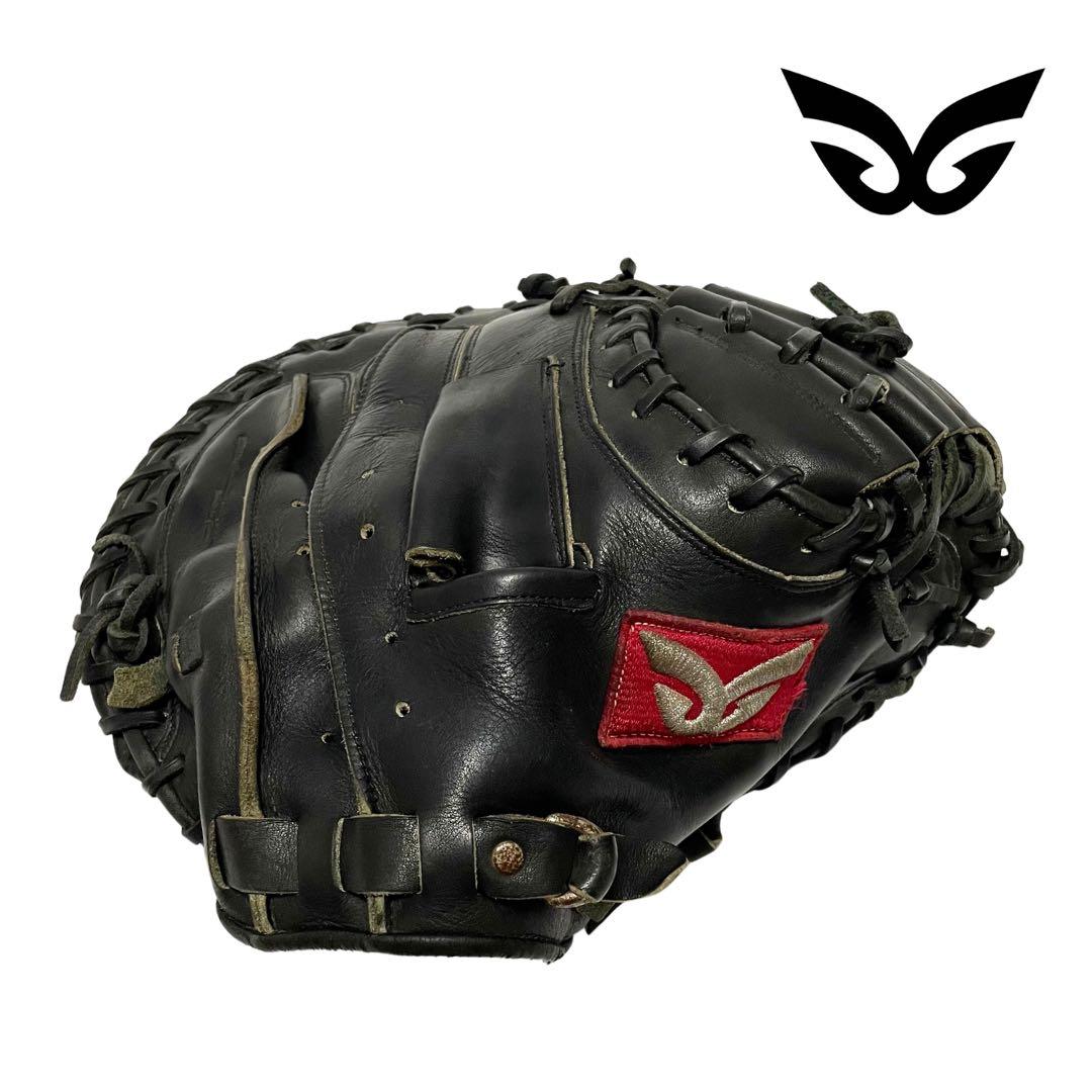 ⚾️グロム　硬式キャッチャーミット　GLOM　捕手　ブラック　刺繍ロゴ