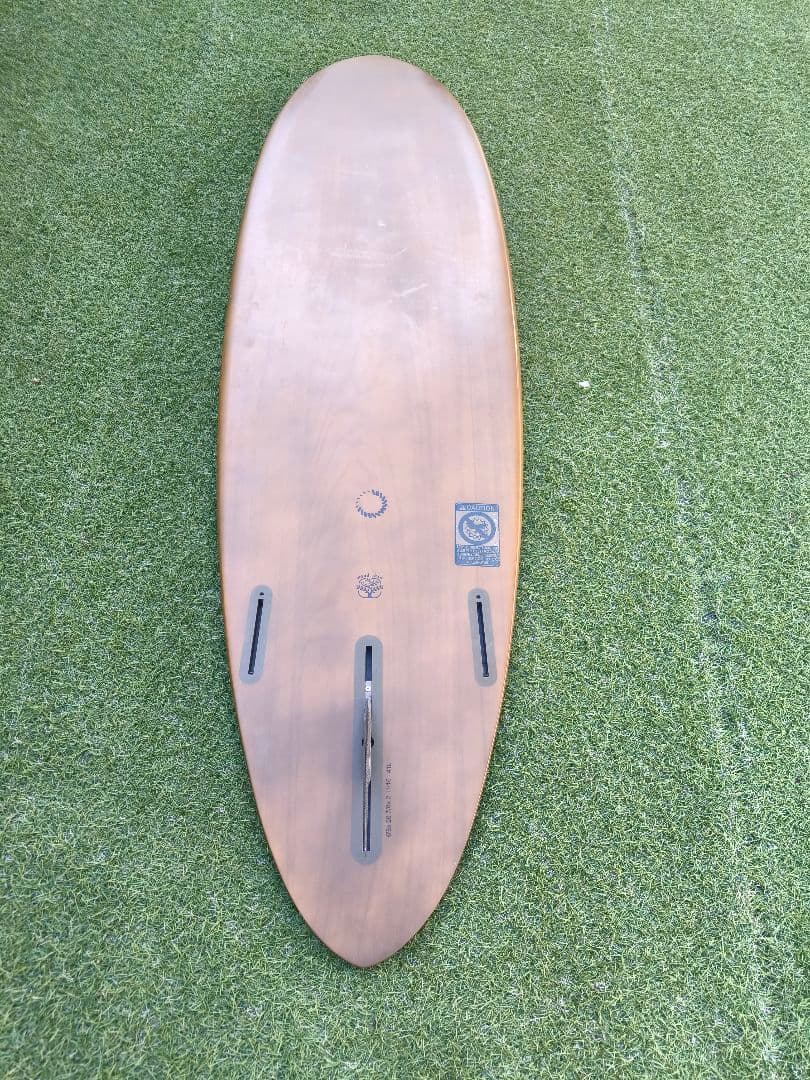 波乗人専用　ナナゼロwood skin サーフボード 6'8 MID02