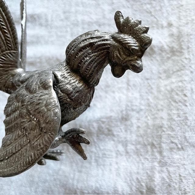 【限定値下げ】VINTAGE フランス アンティーク　ニワトリ　置物　オブジェ