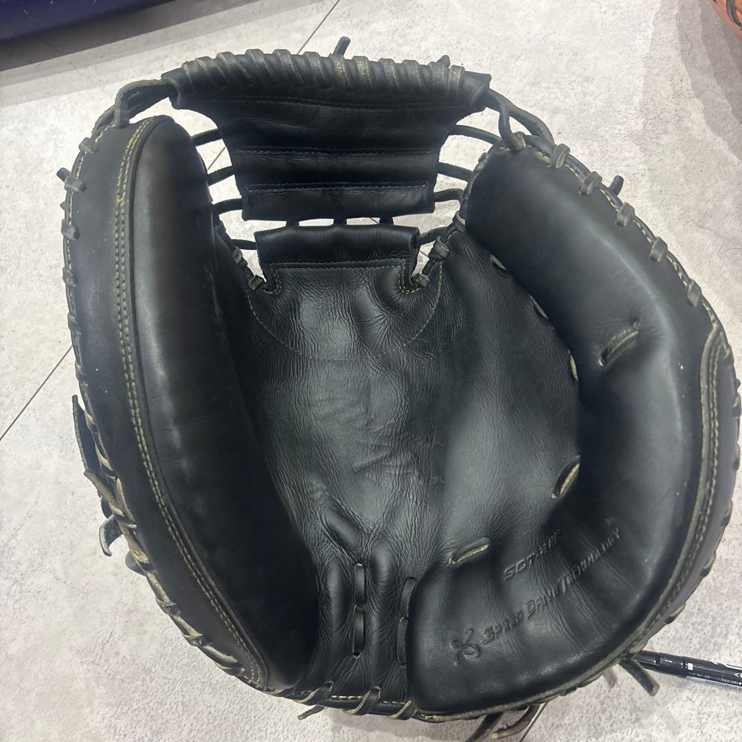 ミズノプロ キャッチャーミット 黒　硬式用！