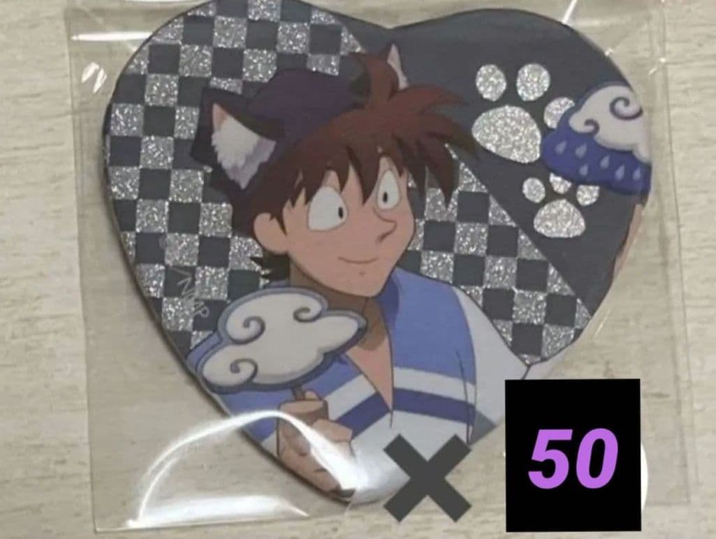 忍たま ハート型缶バッジ 忍形劇 土井半助