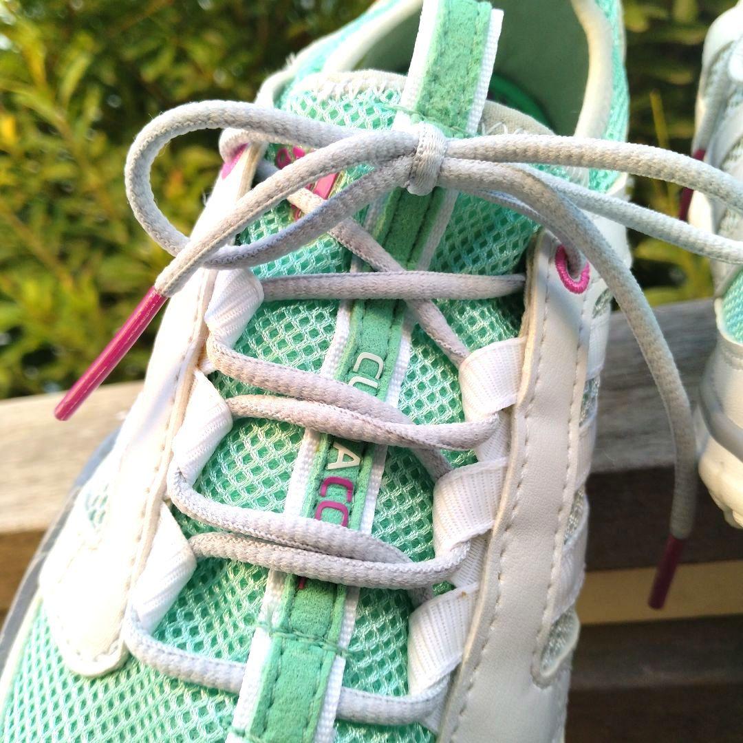 アディダス　新品　レディースゴルフシューズ　超軽量412g　遠征　ミントグリーン