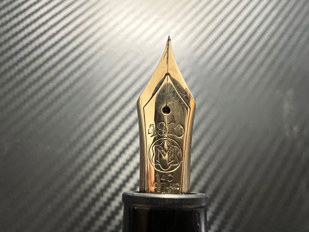 モンブラン 万年筆 美品 146 14C 全金 EF