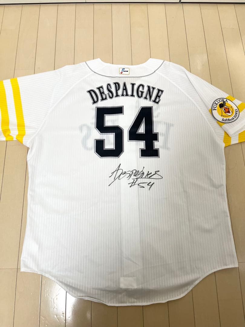 福岡ソフトバンクホークス デスパイネ プロコレユニフォーム XL サイン入り