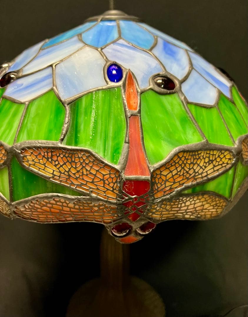 トンボデザイン ステンドグラス 卓上ランプ