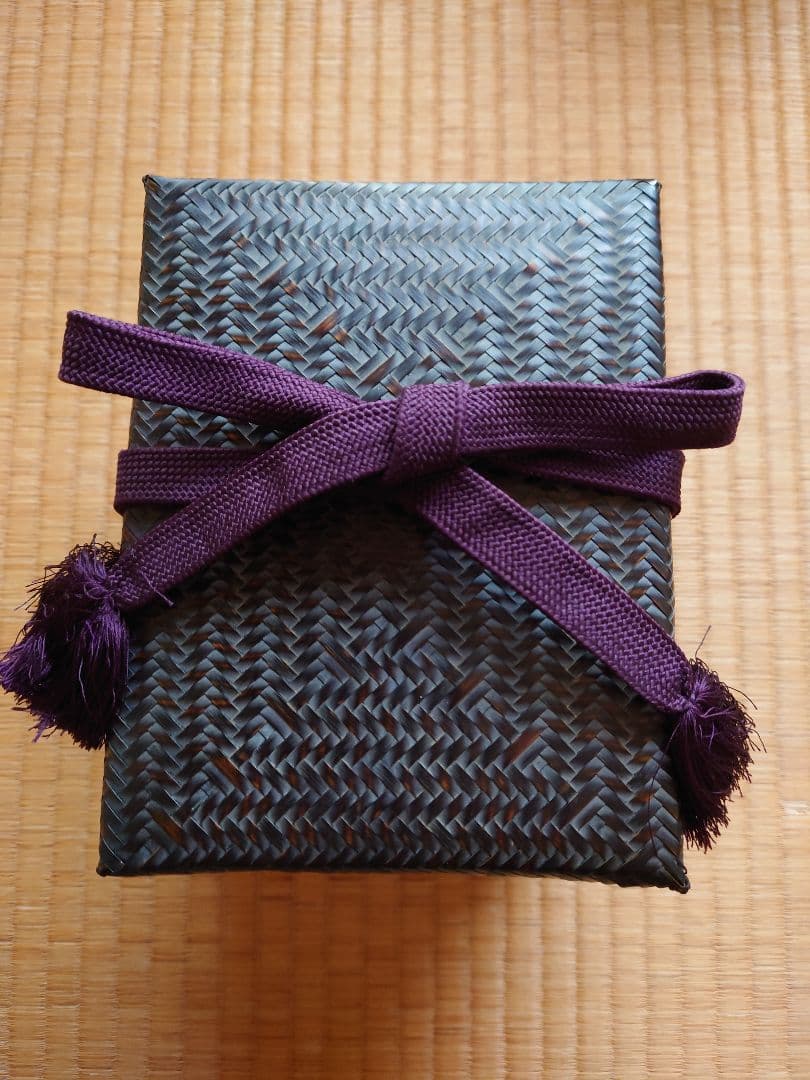 御所籠竹編み茶箱