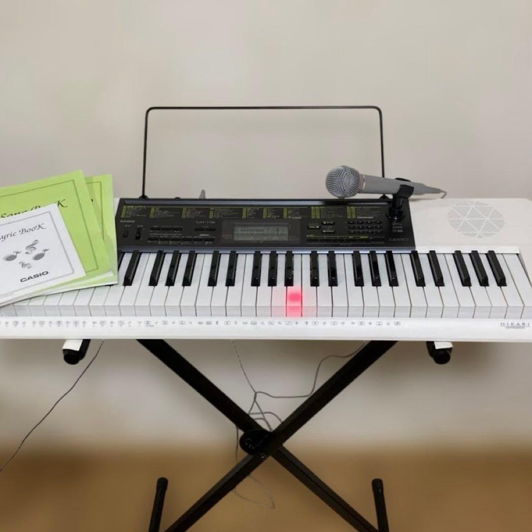 CASIO 光ナビゲーションキーボード 61鍵盤 LK-116 スタンド付き