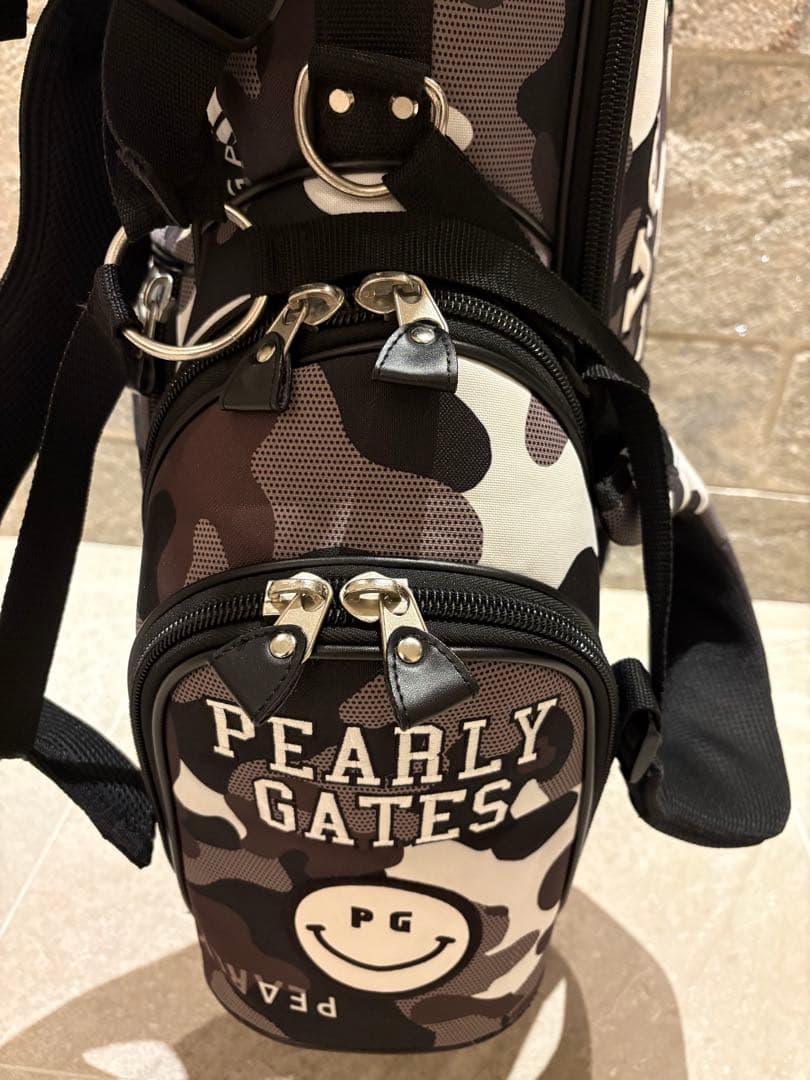 【大人気完売品】PEARLY GATES ブラックカモフラージュ キャディバッグ