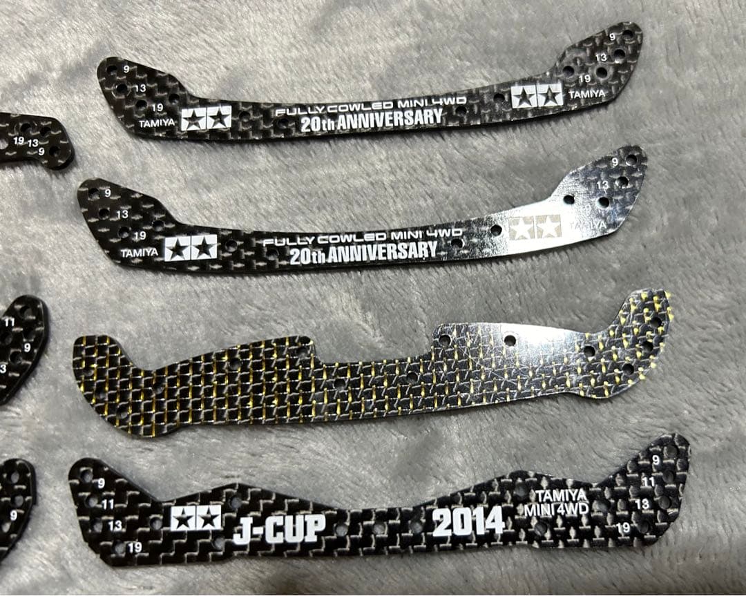 ミニ四駆用 パーツまとめ 限定品含むカーボンプレート、マスダンパーセット 多数