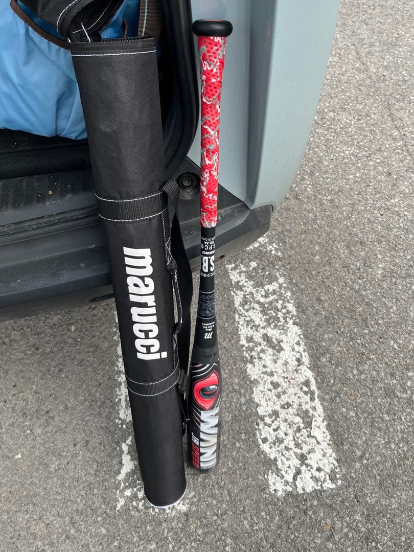 値下げしましたワニクラッシャー赤80cm600g一打席使用