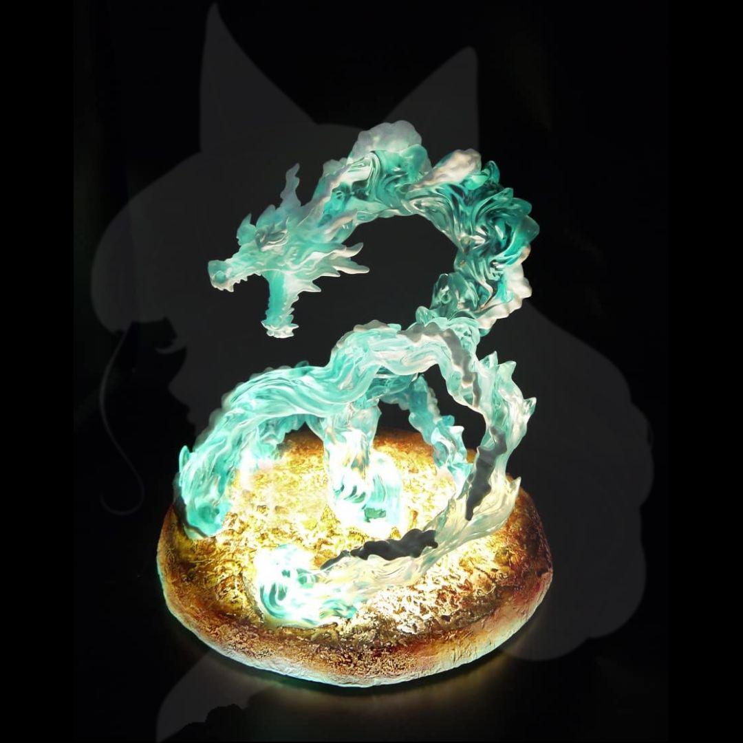 WATER DRAGON EFFECT 発光 ドラゴン エフェクト 台座 水流龍