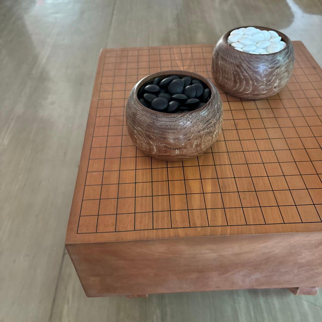 囲碁セット 木製ボードと石