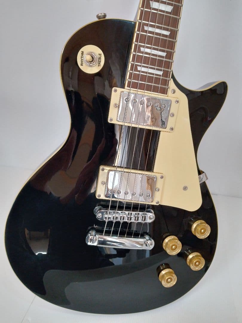 美品 新品弦 RDR レスポール 黒 ブラック エレキギター ハムバッカー