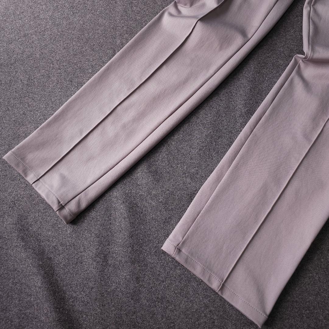 2023年 マークアンドロナ ストレッチゴルフパンツ L グレー スカル ロゴ