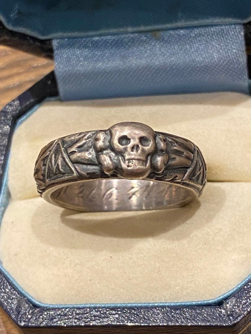 tks 私物骸骨名誉指輪　ミリタリードイツ　第二次大戦　スカルリング