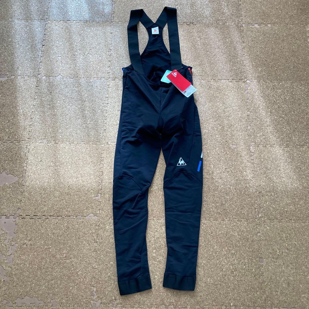 【未使用】ルコック lecoq起毛ビブロングパンツサイクルウェアLメンズ 黒