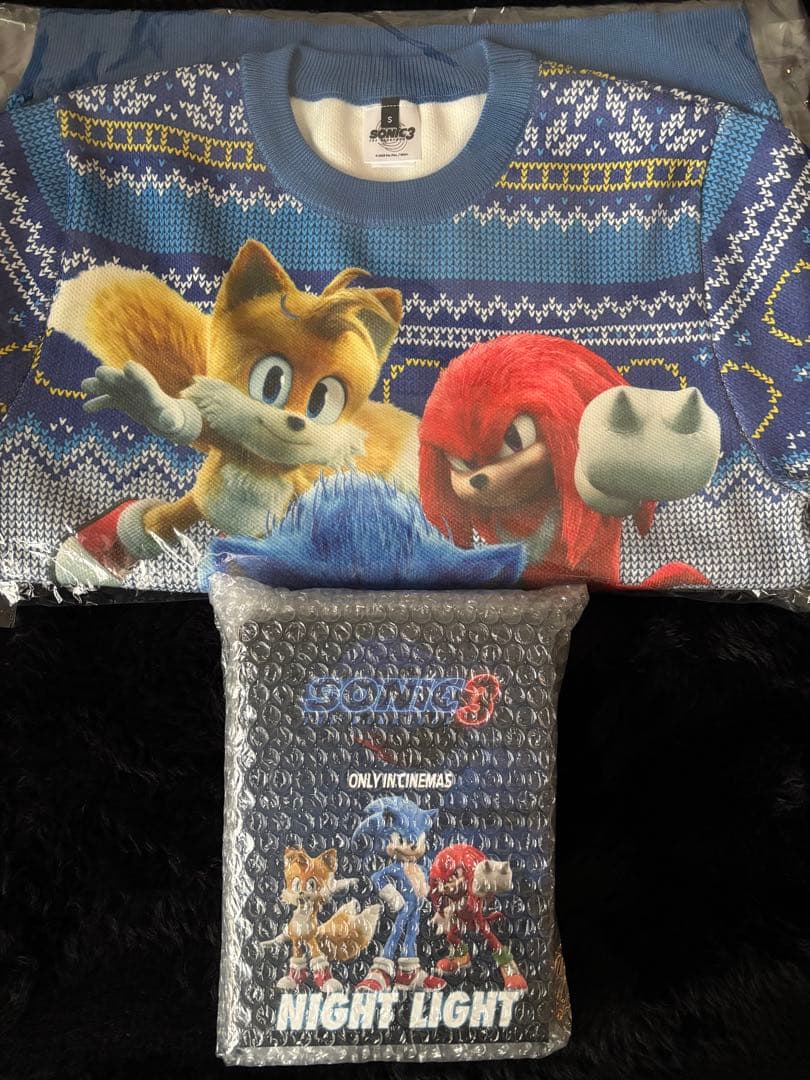 未開封セーター リングライト ソニック × シャドウ TOKYO MISSION