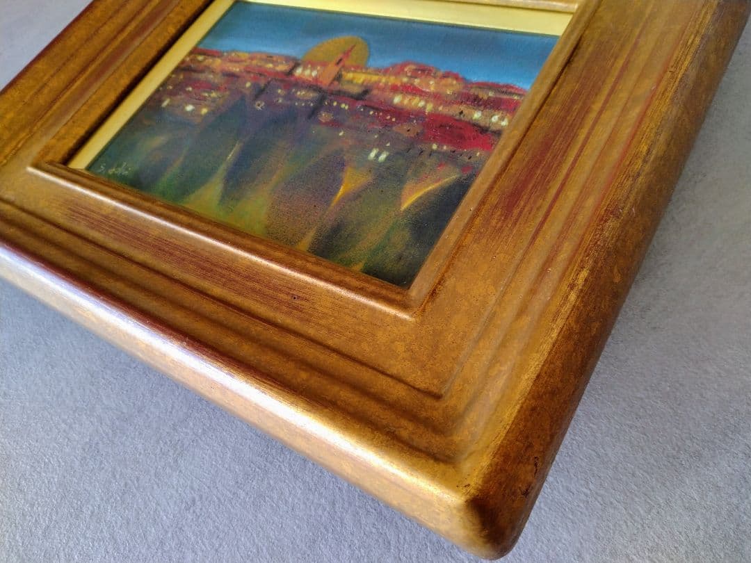 油絵　青木誠一画