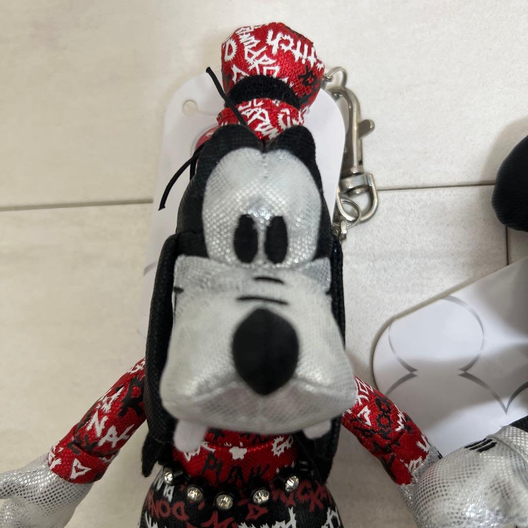 ミッキー・グーフィー・ドナルド・スティッチ ぬいぐるみキーチェーン　タグ付き