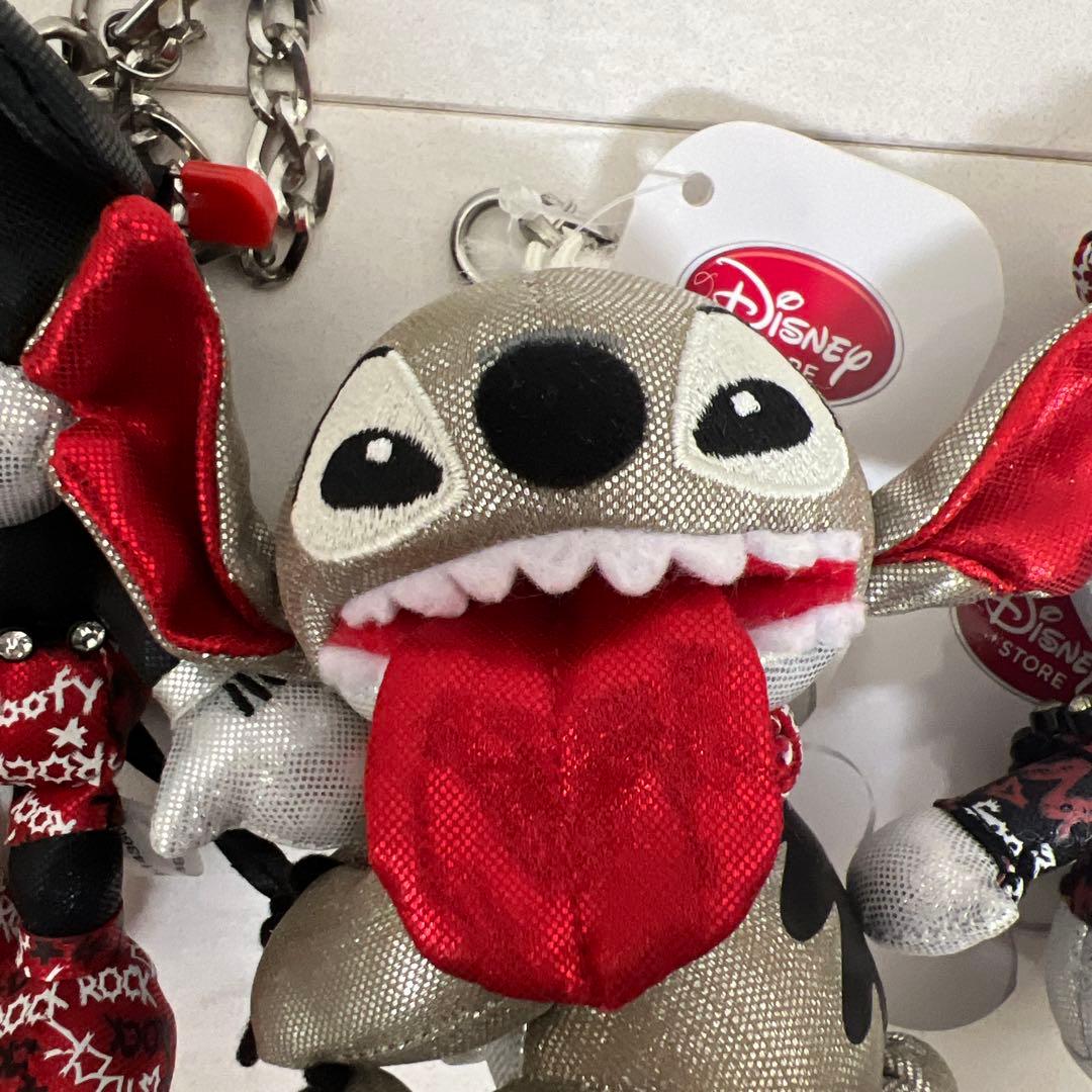 ミッキー・グーフィー・ドナルド・スティッチ ぬいぐるみキーチェーン　タグ付き