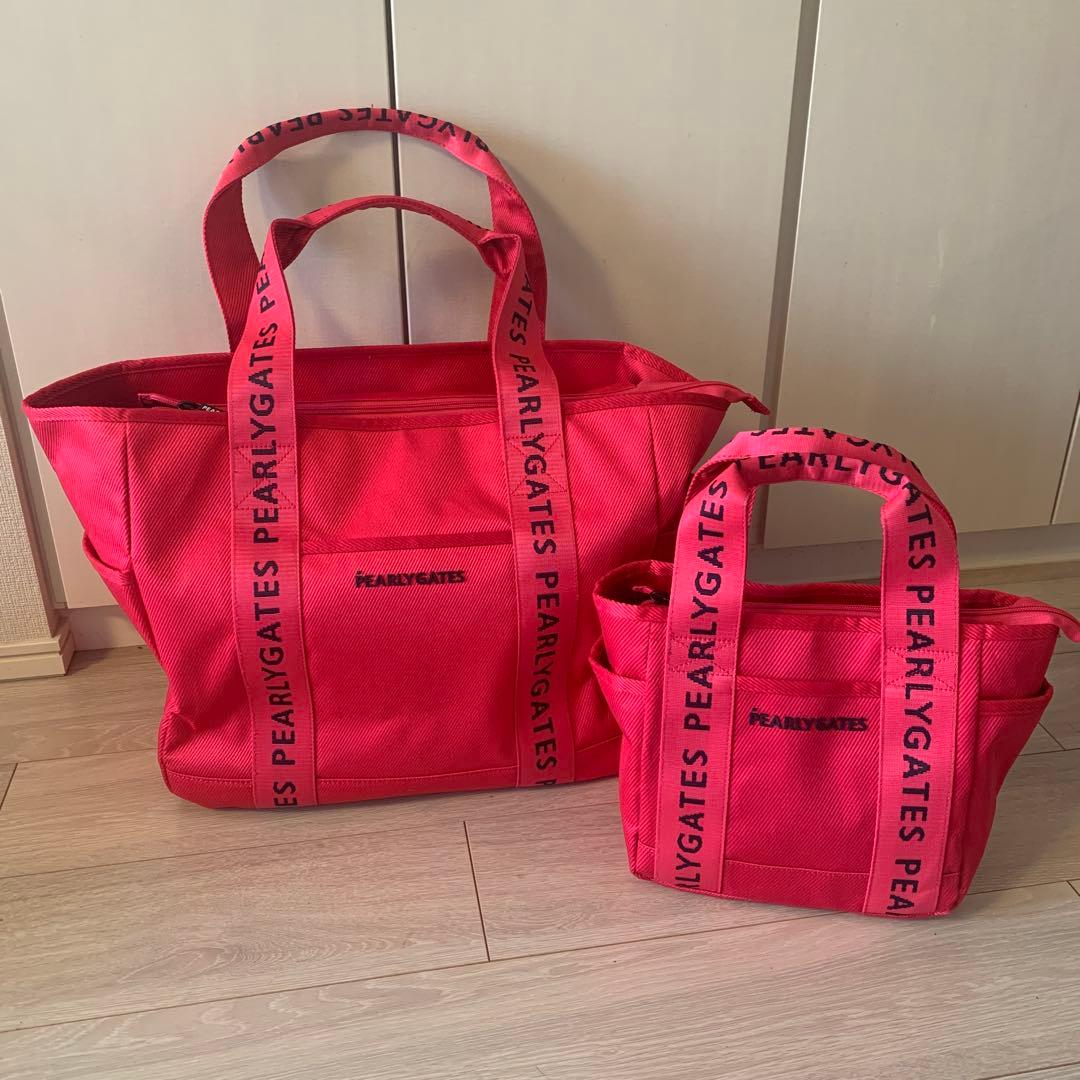 PEARLY GATES ピンク ロッカーバック、カートバック　セット