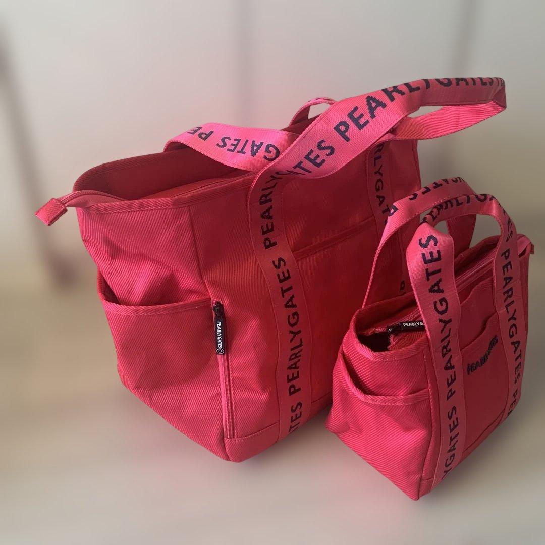 PEARLY GATES ピンク ロッカーバック、カートバック　セット