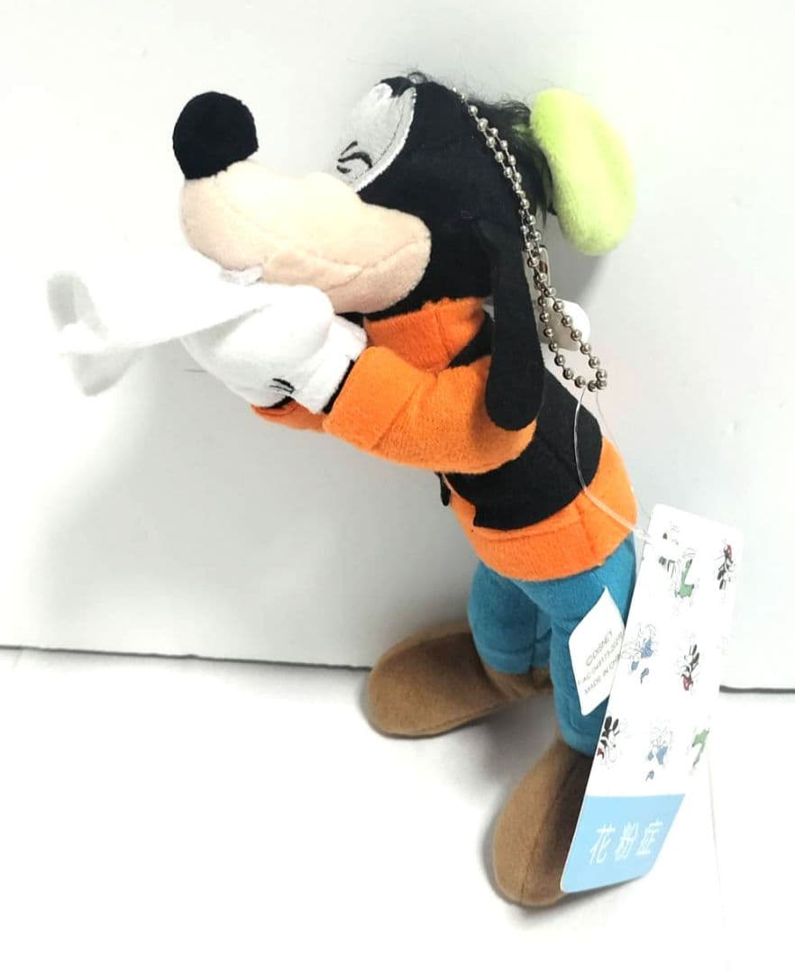 ユ*キ様 グーフィー　花粉症　ぬいぐるみバッジ　マスコット　キーチェーン　ディズ