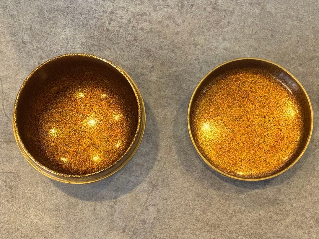 茶道具 桐蒔絵 黒大棗 内梨地 蒔絵師 渡辺松悦 棗 共箱