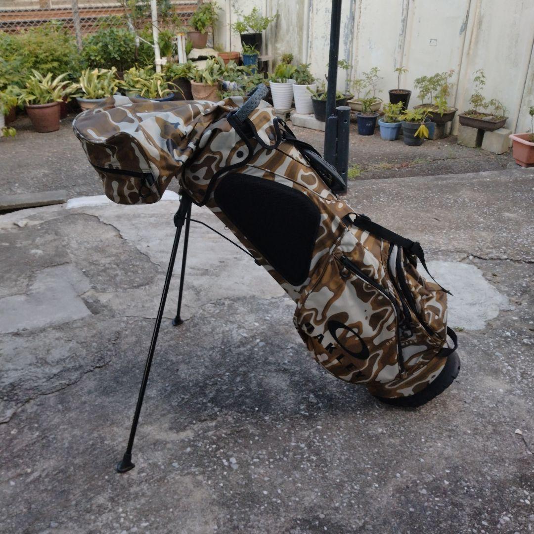 極美品！オークリー茶モカ柄キャディバック