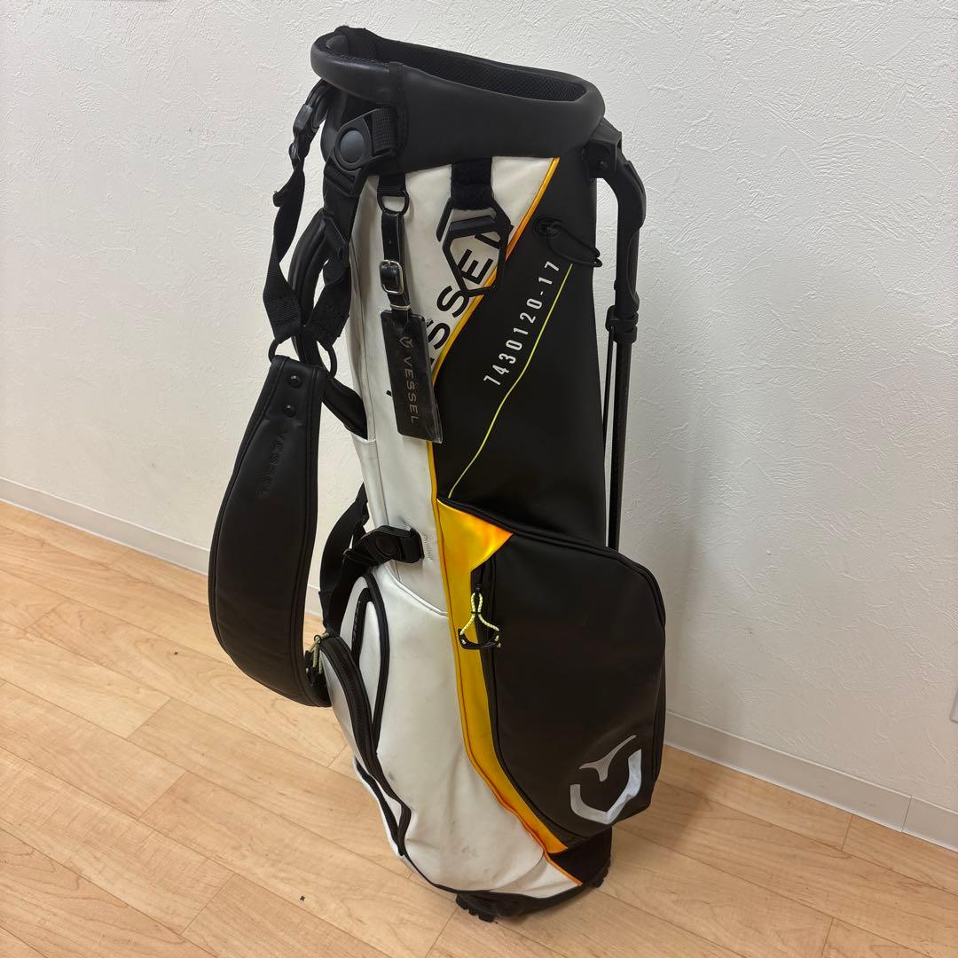 VESSEL 7.5型 軽量キャディバッグ フード付　訳あり