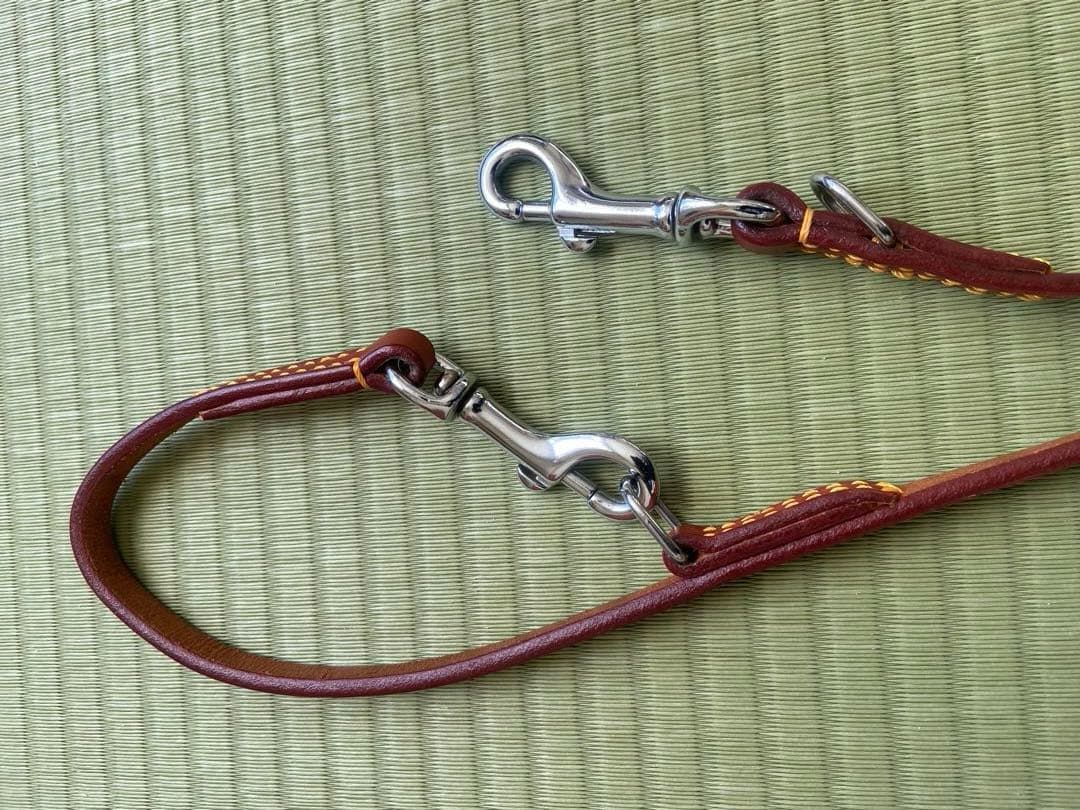 革の犬用リードと軍手はおまけに！