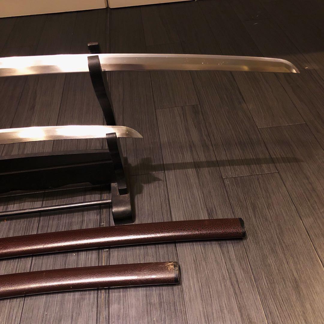 高級模造刀　茶拵え　脇差　大小2本セット 太刀　居合刀