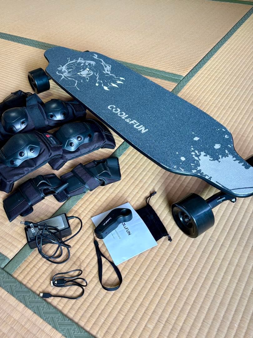 COOL&FUN 電動スケボー プロテクターセット付き