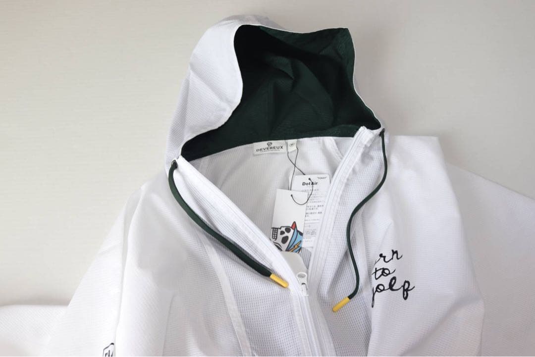 新品未使用【デヴァロー ゴルフ】 メンズ ドットエアーWRブルゾン ホワイト Ｍ