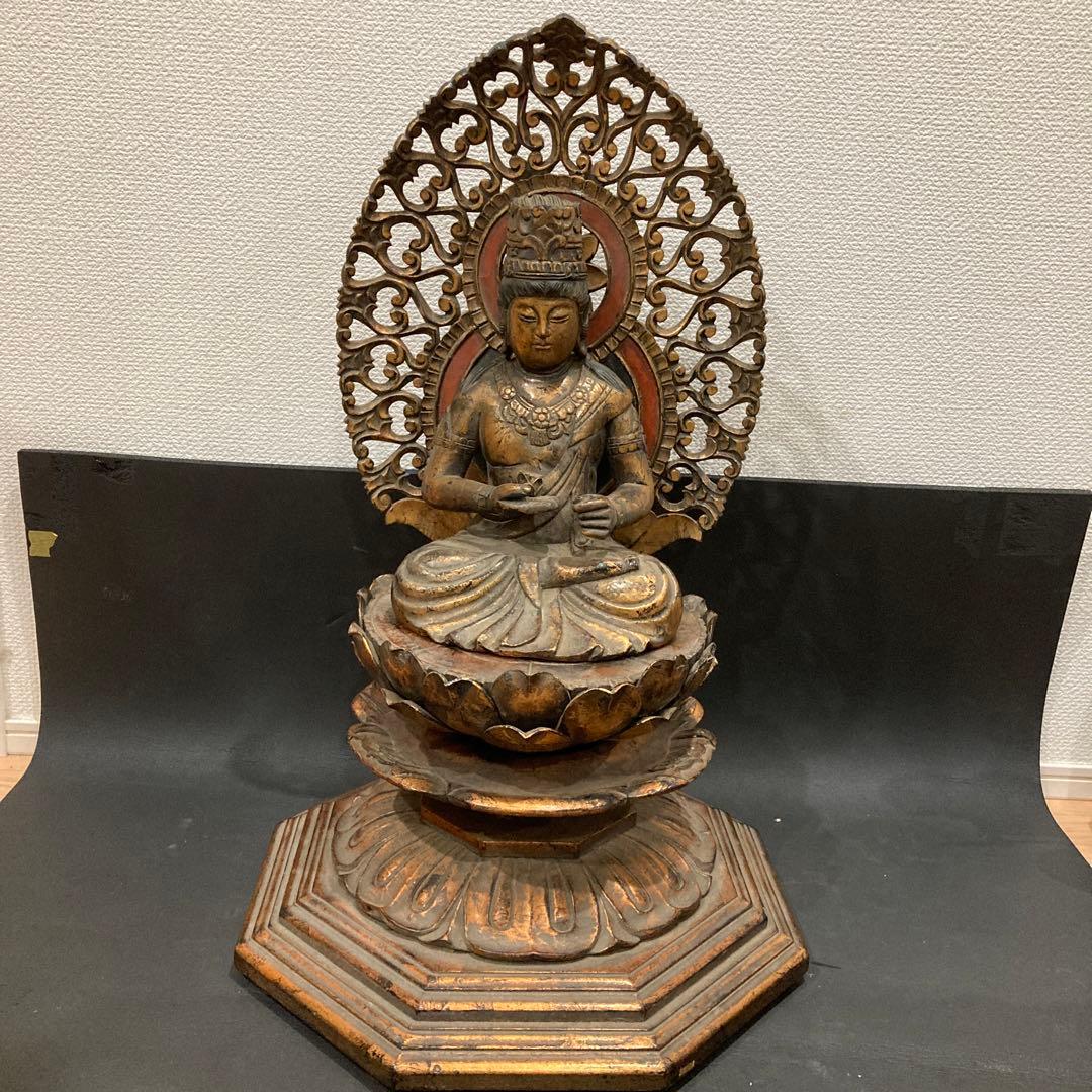 仏像　木彫　菩薩