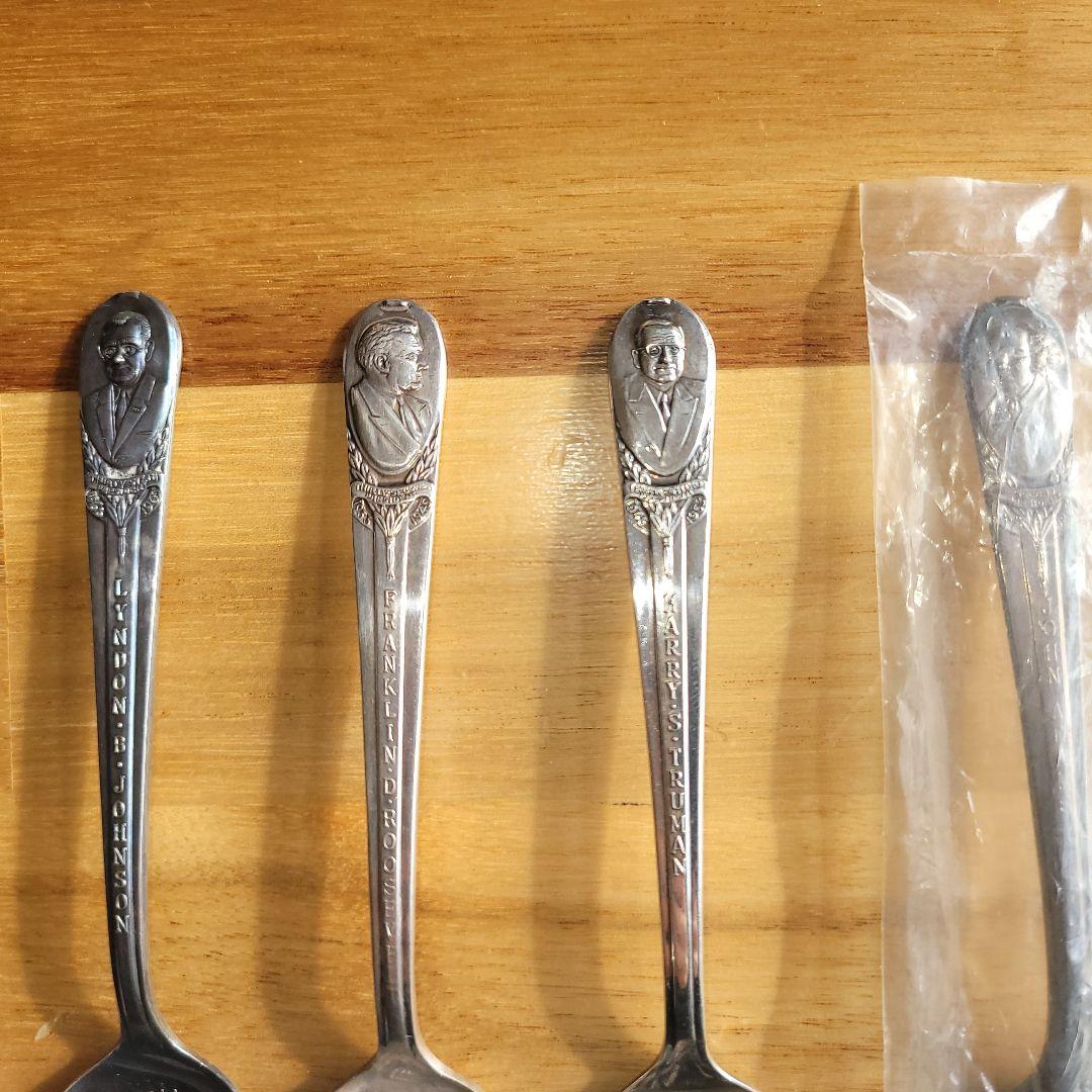 アメリカ歴代大統領 歴史的スプーン7本セット（未使用1本）
